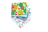 CraftsFabrics 7pcs/lot 40cm*50 cm (16" x 20") Cartoon Animals Fat Quarters 100% Cotton